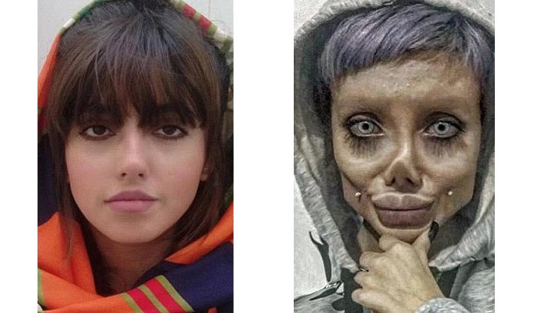 Iranian Angelina Jolie Jailed For Posting Distorted Images Of Herself Iranian Angelina Jolie Jailed For Posting Distorted Images Of Herself